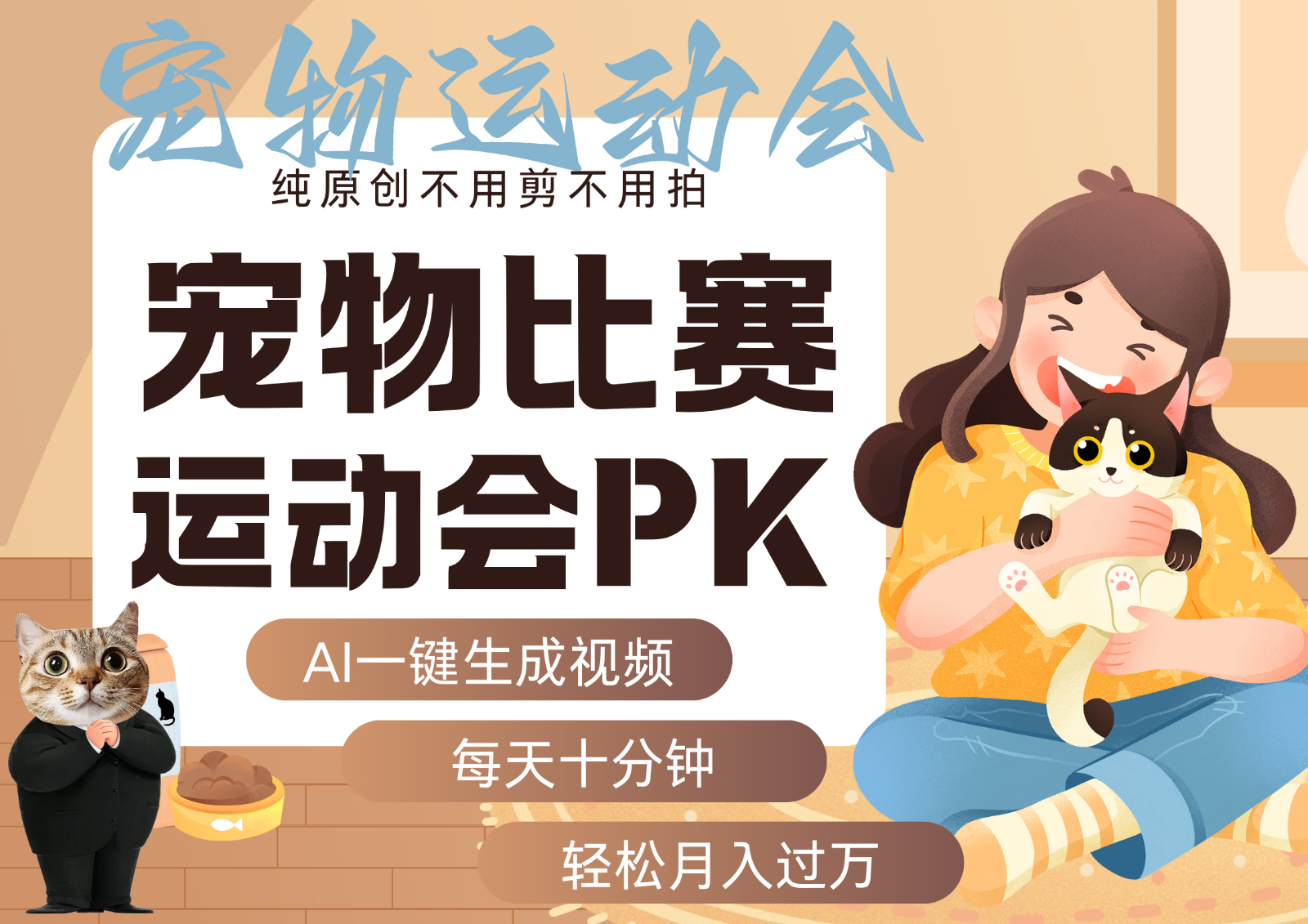 AI萌宠运动员跳水 射击 篮球 足球比赛 每天十分钟 附详细提示词文案库 代替做…-迈巴赫之家